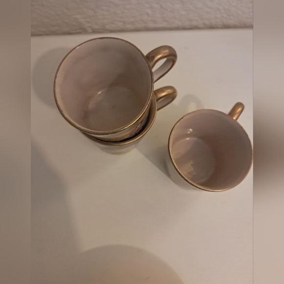 Antique Marked Japanese Meiji Satsuma Cup & Saucer Sets Geisha Mountain 3 Each - Picture 9 of 14